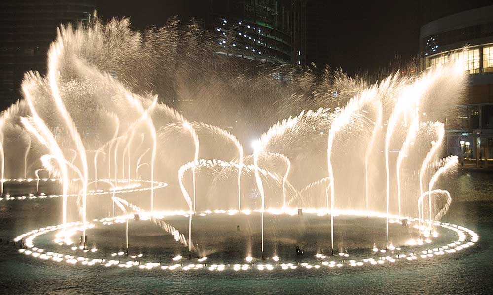 تصميم نوافير راقصة