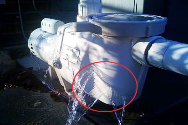 تلف مضخة المسبح